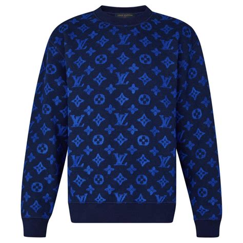 louis vuitton pullover herren blau